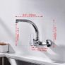 Ibergrif M16357 Wall Mounted Kitchen Tap Single Lever Mixer Tap Image 2