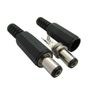 46111 10x 12V Plastic Male Plugs + Female Socket Panel Mount Jack DC Power Connector Image 5