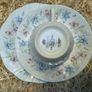 Queens Claire Bone China 14 Piece Tea Set - Blue Floral Vintage Excellent Image 3