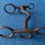Antique hand wrought iron horse bridle mouth bit Image 8