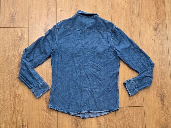 Lee Denim Shirt Pearl Snap Mens Small