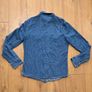 Lee Denim Shirt Pearl Snap Mens Small Image 5