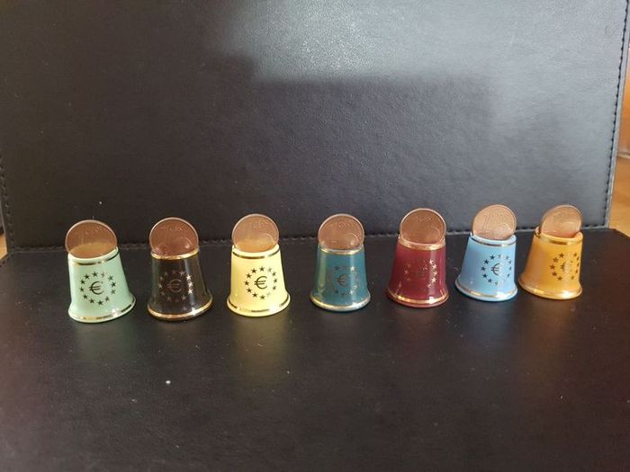 Collection of Euro Thimbles Mayfair Edition