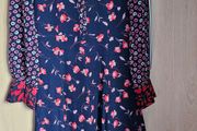 NEW - 100% silk flower print dress UK 8