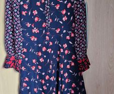 NEW - 100% silk flower print dress UK 8