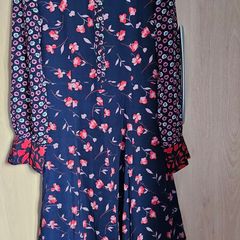 NEW - 100% silk flower print dress UK 8