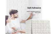 10pcs 3D Wall Sticker Imitation Brick Bedroom Decoration Waterproof Self Adhesive Wallpaper For Living Room Kitchen TV Backdrop