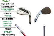 Callaway Jaws Raw Wedge Lw 60 Degree .12X / Kbs 610 125 Wedge