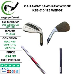 Callaway Jaws Raw Wedge Lw 60 Degree .12X / Kbs 610 125 Wedge
