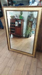 modern decorative bevelled glass wall mirror