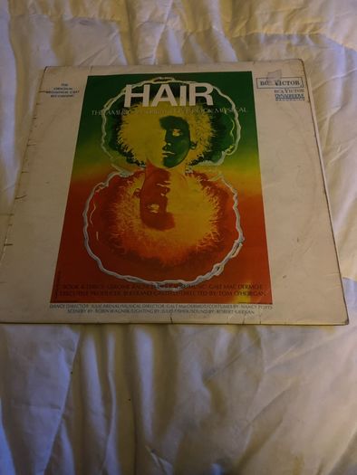 Vinyl LP of the musical "Hair"