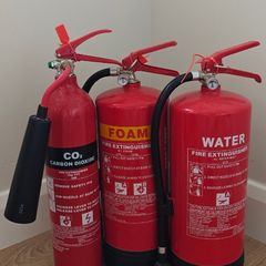 CO2, Water and Foam Fire extinguishers