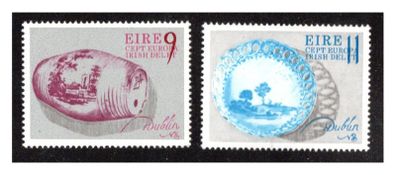 1976 Ireland Europa: Irish Delph Commemorative Stamps Mint Never Hinged (MNH)