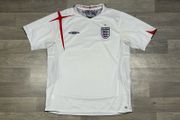 Vintage 2005/2007 Umbro England Home Jersey Shirt Kit Mens XL