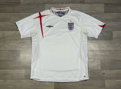 Vintage 2005/2007 Umbro England Home Jersey Shirt Kit Mens XL