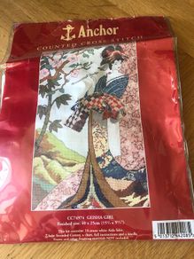 Anchor Geisha Girl cross stitch