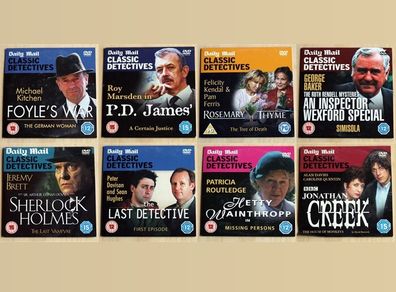 Classic Detectives DVDs (Daily Mail)