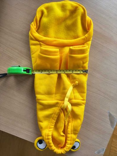Small Dog or Cat Jumper - Yellow Frog Pet Hoodie