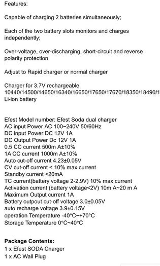 vaporizer battery charger