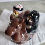 Novelty Cute Middle Eastern Arab Characters Salt & Pepper Cruet Set. On Gamal holder 1x Male Figure + 1x Female Figure. Would Look Great On The Table Image 8