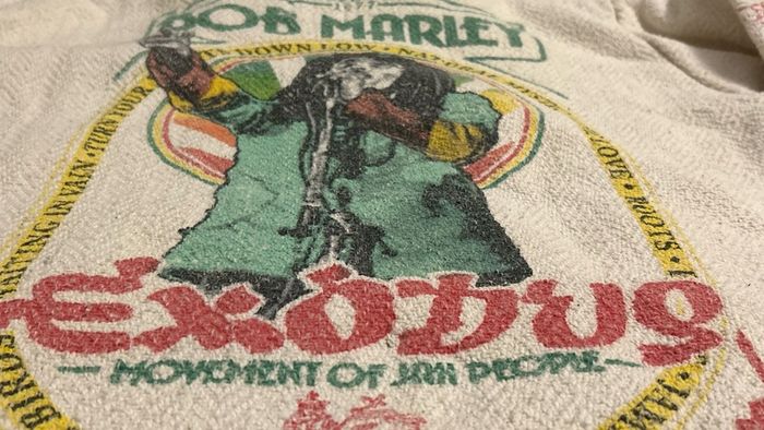 BOB MARLEY European Tour 1977 heavyweight 100% cotton hoodie music icon memorabilia