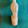 Hand crafted bird on timber perch. New Image 4