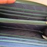 Ashwood Genuine leather purse dark teal sea green colour with gold coloured zipper etc never used in excellent condition with no issues see photos for sizes etc FREE STANDARD POSTAGE INCLUDED Image 5
