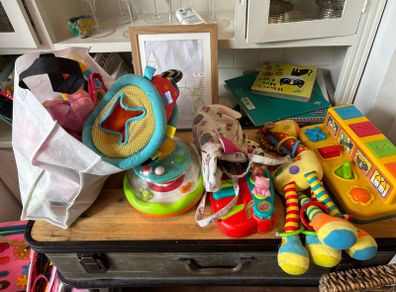 Free bag of baby toys