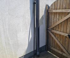 black curtain pole