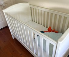 Mamas and Papas Flyn Cot Bed and Mattress -  Like New