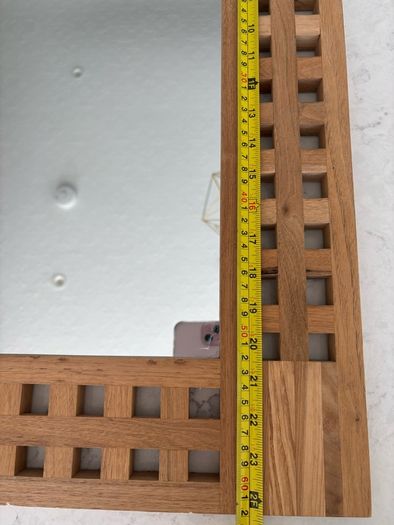 Wooden framed mirror