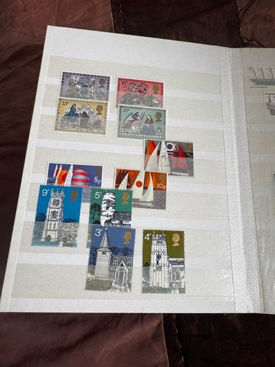 Mint UK album with stamps