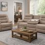 Zenia Grey & Beige Fabric Electrical Recliner Image 6