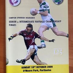 2009 Arles-Kilcruise v Portlaoise - GAA Laois Senior Football Final Programme