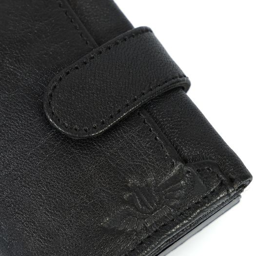 Genuine Leather Pop-Up Card Holder Wallet RFID Blocking Slim Credit Card Case