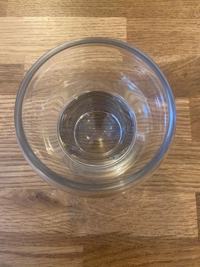 Glass candle holder
