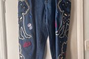 Joanne Hynes Tiger Lady Embroidered Jeans