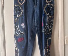 Joanne Hynes Tiger Lady Embroidered Jeans