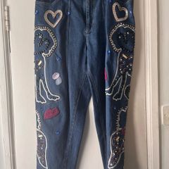 Joanne Hynes Tiger Lady Embroidered Jeans