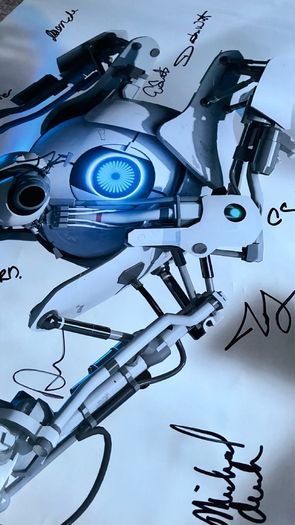 Signed PORTAL 2 Valve Development Team Poster
