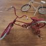 Vintage Decorative Metal Bicycle Ornaments Set of 2 Image 5