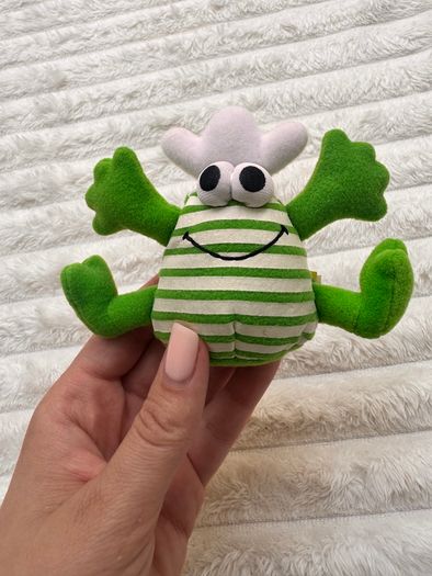 Vintage Rare Moose Smelly Bellys Spizza Spearmint Plush approx. 9.5 cm. Used Please see photos