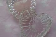 Rose Quartz heart gift box..Glass boxCrystals,Gift.Gemstones