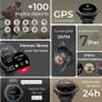 GPS Compass Healthy Smart Watch Calling Function Image 2