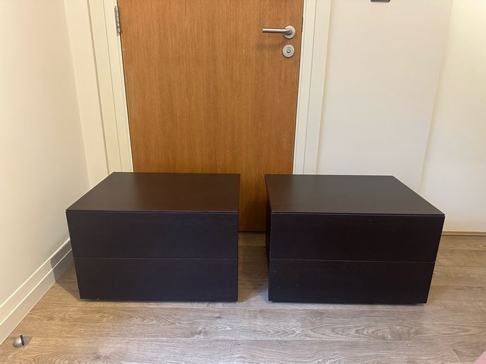 Bedside locker / cabinet / nightstand 2 drawer (2 piece)