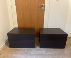 Bedside locker / cabinet / nightstand 2 drawer (2 piece)