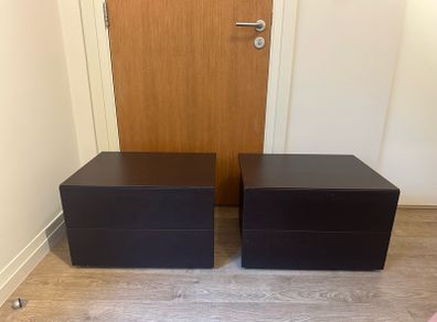 Bedside locker / cabinet / nightstand 2 drawer (2 piece)