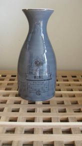 Grey/ lilac red wine terracotta decanter