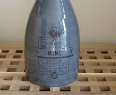 Grey/ lilac red wine terracotta decanter