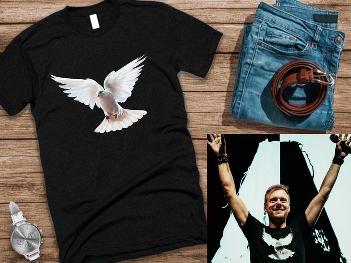 Armin van buuren Balance album White Dove t-shirt as worn by Armin van buuren at tomorrowland t-shirt